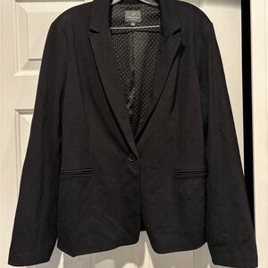 Adrianna Papell Black Fitted Blazer